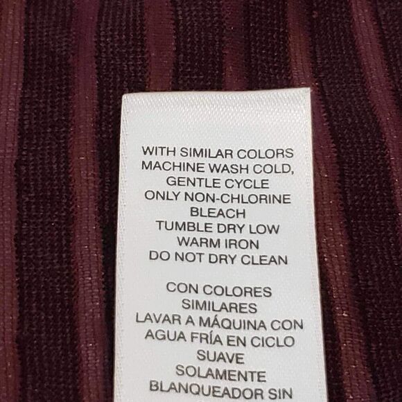 Easywear By Chicos Slinky Knit Cardigan Jacket Size 3 US XL Geometric LS Red - Picture 8 of 9